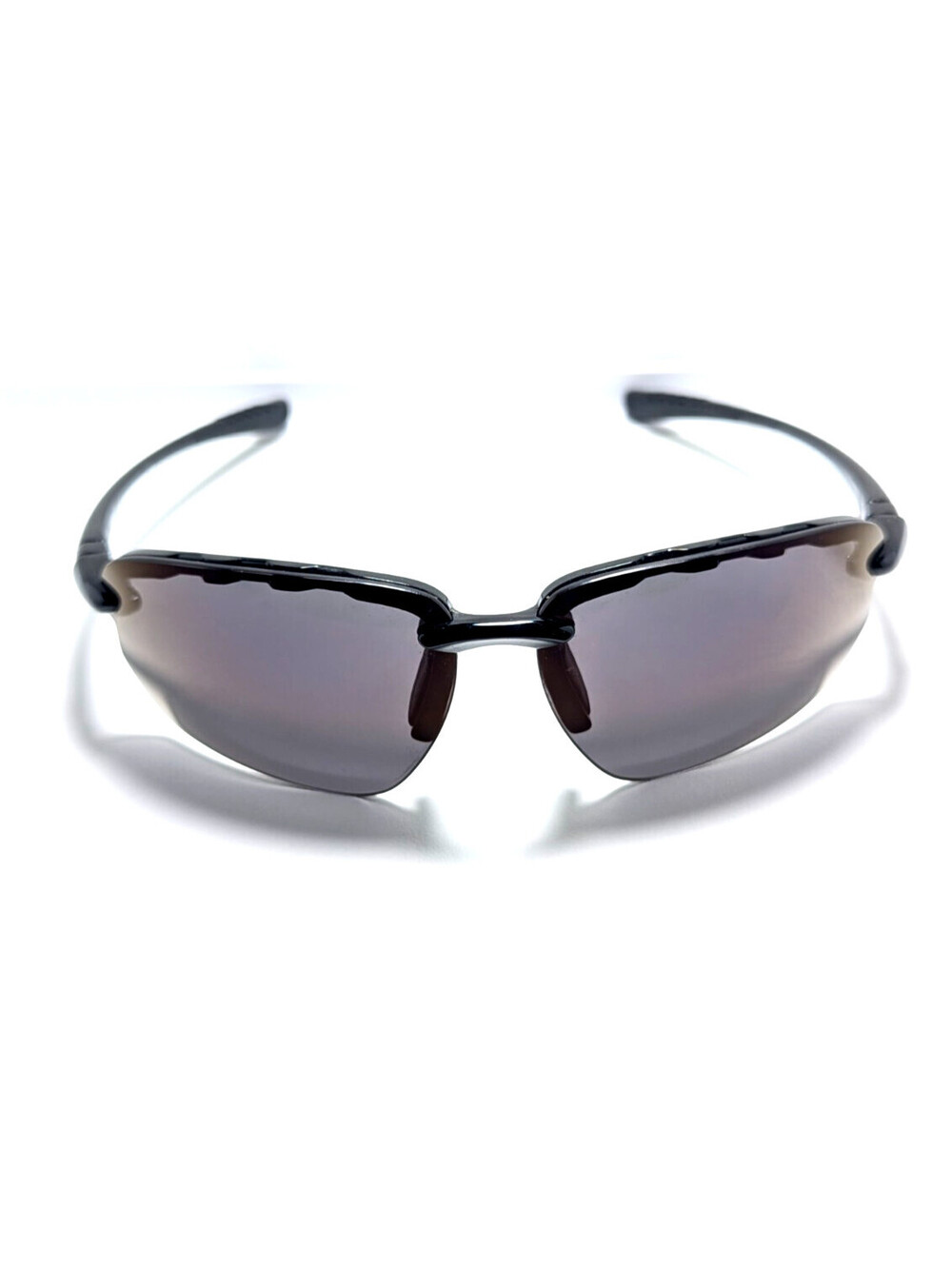 Sundog Laser Ext Gray UV Black Semi Rim Wraparound Men's Sunglasses 68-12-132